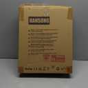 Hansong Vanity Mirror with Lights Lighted Makeup Mirror with 9 LED Bulbs Plug in Light Up Makeup Mirror with Lights 360 Rotation with 10x Magnifying Mirror Tabletop (White)