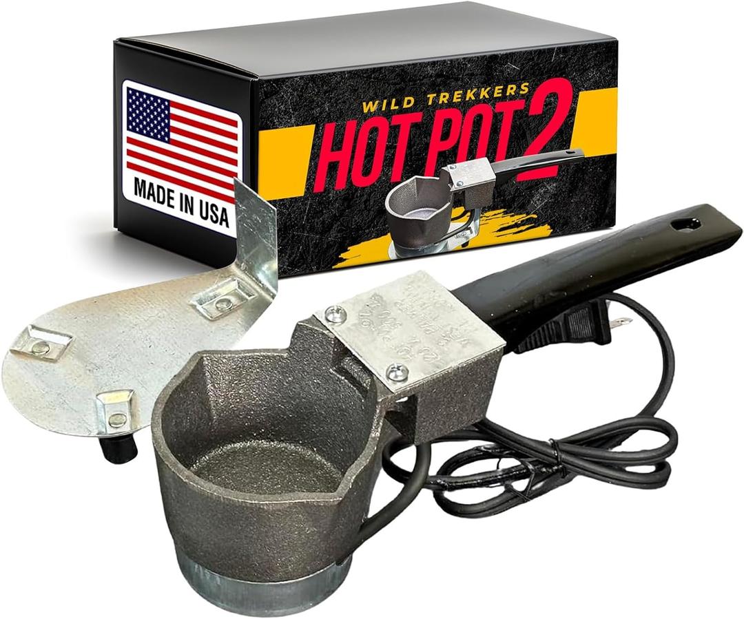 Do It Hot Pot 2 | Electric Lead Melting Pot | Melts Lead Ingots Quickly | 4 Pound Capacity | Melting Pot for Fishing Weight Molds & Bullet Casting Molds | Made in The USA