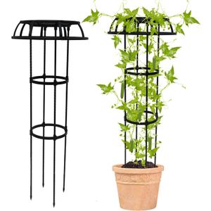 Quibbay Garden Trellis for Climbing Plants Outdoor,41.3 Inch Mushroom Top Trellis for Climbing Plants, Rustproof Metal Plant Flower Trellises for Vine Rose Flower Tomato Support Outdoor Indoor,1 Pack