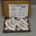 No-Drill Baby Gate Banister Adapter, 2-Pack Stairway Mounting Kit for Mesh, Metal & Retractable Gates, Fits 1 1/2"3 1/3" Round or Square Posts for Stairway, Patio, and Doorway, White