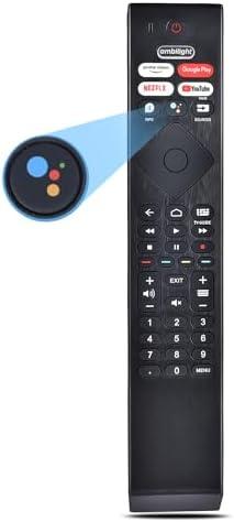 Voice Replacement Remote for Philips Smart TV: Universal Control for Philip 4K Ultra HD Smart Android TV with Google Assistant.for 43" 50" 55" 65" 75" Class 5704 5504 5604 5806