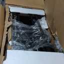 32 Standing Desk Converter, Adjustable Sit to Stand up Desk Riser, Dual Monitor and Laptop Workstation with Wide Keyboard Tray for Office Home (Black)