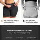 FeelinGirl Shapewear for Women Tummy Control Body Shaper Butt Lifter Shapewear Shorts (Black, S)