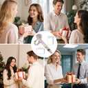 Lanyardio Stretchy Scrunchie Lanyard for ID Badges Keys, Cute Teacher Lanyard for Women with 2 Card Holders 19.20 Inch