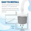 SP1106 Pool Skimmer Vac Plate with 1-1/2" Vacuum Hose Cuff Kit, Compatible with Hayward SP1082 SP1084 SP1075 SP1085 SP1091WM & Pentair 513330 In Ground Pool Skimmer Basket Vacuum Adapter Parts