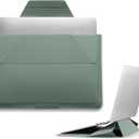 MOFT Laptop Carry Sleeve, 2-in-1 Laptop Bag & Stand for 13" MacBook Air/Pro & Dell/HP/Lenovo/Asus, Stylish Slim Computer Sleeve Bag with Expandable Storage for Computer Accessories, Seafoam