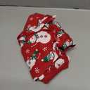 Lanyarco Snowman Dog Christmas Pajamas Xmas Cotton Pet Jumpshit Christmas Onesie PJS for Large Dogs, Back 23" XLarge Red (X-Large (47-70lbs) Back 23" Chest 28-34")