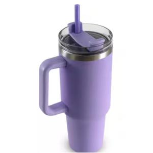 Vessel Stainless Steel Insulated Tumbler with Handle, Purple, 40 oz(missing straw)