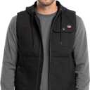 Wrangler Workwear Men's Hooded Work Vest, Black, 3X-Large