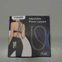 VVAAGG Cell Phone Lanyard for iPhone: Crossbody Phone Strap and Wrist Strap Most iPhone and Android Smartphones (Black)