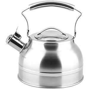 Kettle Stovetop Whistling Tea Kettle 2.2L Stainless Steel Tea Kettle Stovetop Whistling Teakettle Teapot with Ergonomic Handle Large Capacity for Home Tea Kettle Stovetop Teapot