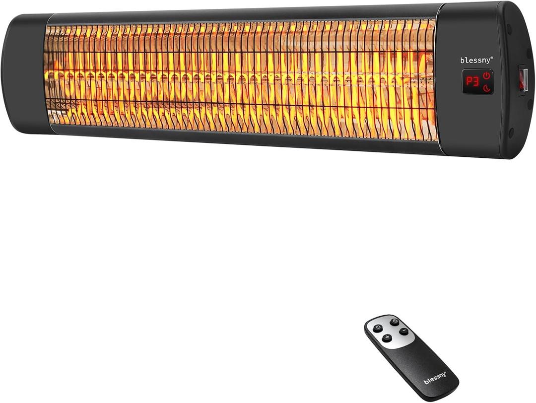 blessny 1500W Wall Mounted Electric Heater for Outdoor Patio & Garage