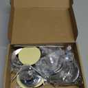 Candlestick Holders 2 Set(6 PCS), Taper Candlestick Holders for Party, Home Decor, Dining, Festival, Wedding Decorations