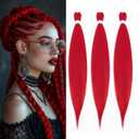 2 x 26 Inch 3 Pack Pre Stretched Braiding Hair