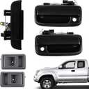 Exterior Door Handle & Interior & Tailgate Handle Latch Kit, Compatible with 1995-2000 T-oyota Tacoma, Outside Inside Door H-andle Set Replaces# 69220-35020, 69210-35020,6909035010