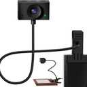 Eye Contact Webcam with Microphone for PC, 1080P Center cam for mac, 95FOV Middle-Screen Center cam, USB computer camera Plug&Play, for desktop computer Facetime Compatible with macOS&Windows (Black)
