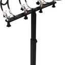 Premium Aluminum Boat Rod Holder - 360 Rotating Fishing Rack for 4 Rods, Adjustable Height (16-30 Inches), Saltwater/Freshwater Compatible with Quick-Release Anti-Trip Mount (Black)