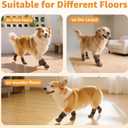 Double Sides Non-Slip Dog Socks to Prevent Licking Paws - Strong Traction for Paw Protector, Senior Dogs, Hardwood Floors, Dog Booties with Grippers - Size Large