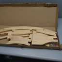 Rocking Horse Wooden Ride On Toy for Kids Classic Design Rocking Horse with Pedal and Safe Backrest Fine Workmanship(Classic, Natural)