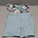 B2prity Tankini Swimsuits for Women Tummy Control Two Piece Modest Bathing Suits Floral Skirt Top with Boyshorts, M