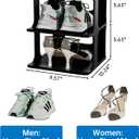 HAIXIN Vertical Narrow Tall Shoe Rack for Front Door Entrance, 7-Tier Sturdy Stackable Shoe Rack Organizer for Closet Entryway, Corner Shoe Storage Shelf Shoe Cubby