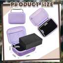 Relaxweex EVA Hard Case with Customizable Foam 7.1 x 4.7 x 3.1 Inch Protective EVA Carrying Case Shockproof Outdoor for Camera, Digital Products, Electronic Instruments with Knife, Purple