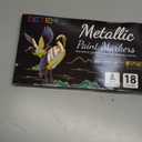 Betem Metallic Paint Markers, 18 Colors Acrylic Metallic Markers for Black Paper, 2mm Medium Tip Glitter Pens Scrapbooking Supplies, Teacher Appreciation Gift, Rock, Photo Albums, Card Making Kit