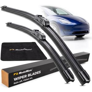 Tesla Model Y Wiper Blades Replacement Set - Windshield Wipers for Clear Visibility - All weather & Winter Design - Durable OED Tesla Wiper Blades, Streak Free - Easy Installation