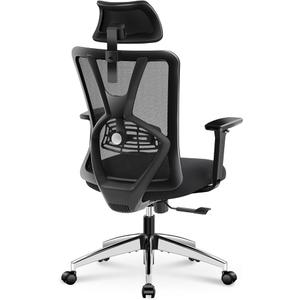 Ticova Ergonomic Office Chair - High Back Desk Chair with Adjustable Lumbar Support & 3D Armrest - 130°Reclining & Rocking Mesh ComputerChair with Thick Seat Cushion & Rotatable Headrest