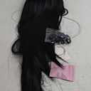 G&T Headband Wig for Women Black Straight Synthetic Headband Wig Glueless Heat Resistant Natutal Looking for Daily Party Use 24 Inch (1B)