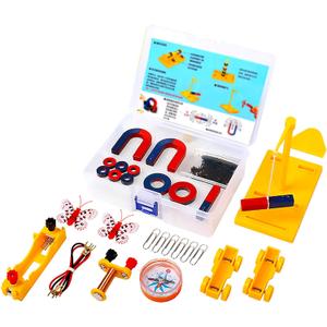 Kids Magnet Kit Physics Science Electromagnet Experiment Set Educational and Birthday Gift for School Students