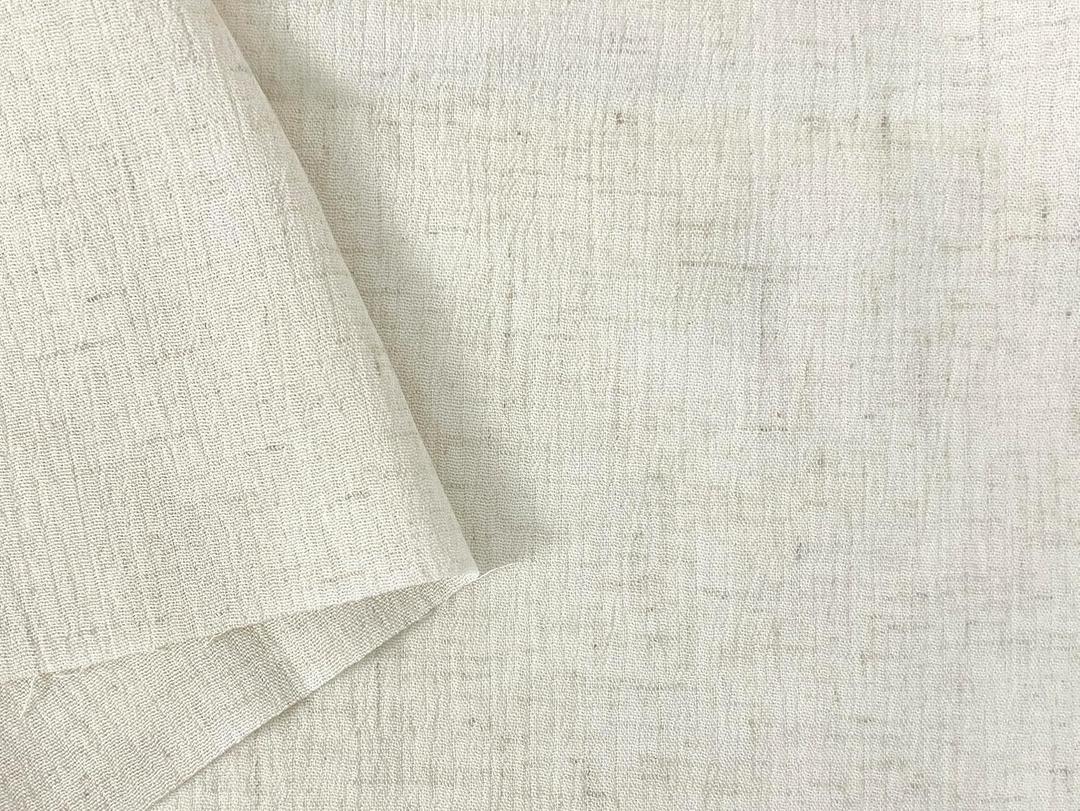 Linen Rayon Blend Fabric by The Linen Lab  Lightweight, Soft, Pre-Washed Material for Sewing, Clothing, Crafts & DIY (3 Yard pre Cut, Oatmeal with Natural Wrinkle Effect)