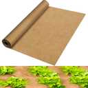 Biodegradable Paper Weed Barrier Roll, Thickened Tear Resistance Garden Weed Barrier Heavy Duty Garden Paper Weed Control Landscape Paper Mulch Weed Mat for Outdoor Garden Lawn (4 x 50 FT)