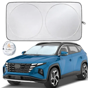 EcoNour Car Front Windshield Sun Shade for Car | SUV Accessories for Maximum Sun and Heat Protection | UV-Blocking Windshield Dash Cover & Sun Visor for Cooler Interior | Large (64 x 34 Inches)