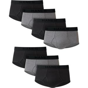 Hanes Ultimate Men's Briefs, Soft Moisture Wicking Underwear, Tagless, 7-Pack (X-Large)