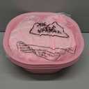 Patelai 6 Sets Kids Foot Spa Kit for Girl 12 x 12 x 4.3 Inch Foot Soaking Tub 14 x 30 Inch Hand Towels Washbasin Towels for Spa Party Sleepover Party Supplies(Pink)