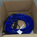 Camco 25-Ft Heated Water Hose for RV - Water Line Freeze Protection Down to -20F/-28C - Features Energy-Saving Thermostat & Includes Adapter for Connection to Either End of Hose (22911)