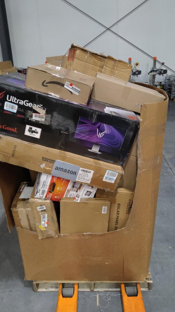 pallet of salvage items