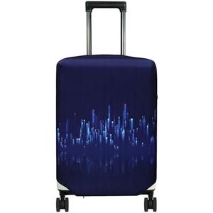 HYPER VENTURE Washable Luggage Cover - Fashion Suitcase Protector Fits 27-30 Inch Luggage (Nightscape, L)