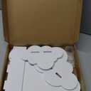 Haomian 2Pcs Cloud Floating Wooden Shelves Wall Mounted Storage Display Shelves for Bedroom Wall Decoration Space Saving Wall Shelves for Home Decor and Storage Organization, White