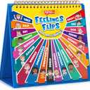 Torlam Feelings Wheel Emotions Book,Calming Down Corner Items Feelings Chart for Kids,Social Emotional Regulation Tools,Emotion Wheel Flip Book,Autism Must-Have ADHD Tools for Kids Classroom Preschool