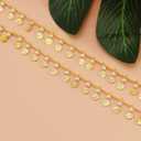 PAMIR TONG Pearl Beading Chain Beaded Rosary Link Chains for Craft DIY Bracelet, Necklace, Glass, Mask, Shoes, Clothes Decoration,Jewelry Making (CC29)