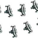 Quest Manufacturing Cable Tray Coupler, Pack of 16 Pcs, Zinc (CT0001-03-8),Silver