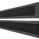 1U Brush Panel (2 Pack) 19 inch Rackmount Strip Cable Management Spacer for Network Server Rack Cabinet Enclosure - High Density Filler (Increased Airflow - Decreased Dust Accumulation) Tupavco TP1710
