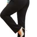 DGD Plus Size Women's Straight-Leg Dress Pants - Slacks for Business Casual,Work Clothes for Office, 3XL