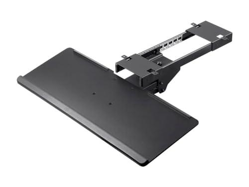 Monoprice Adjustable Ergonomic Keyboard Tray – With a 26.4 x 10in Full Size Platform, Extends Min 18.2in / Max 30.8in, Black - Workstream Collection