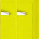 Neon Yellow Printable Address Labels 3-1/3"  4" Self-Adhesive Vinyl Shipping Blank Stickers Removable Mailing Decals for Inkjet Laser Printer 120 Labels