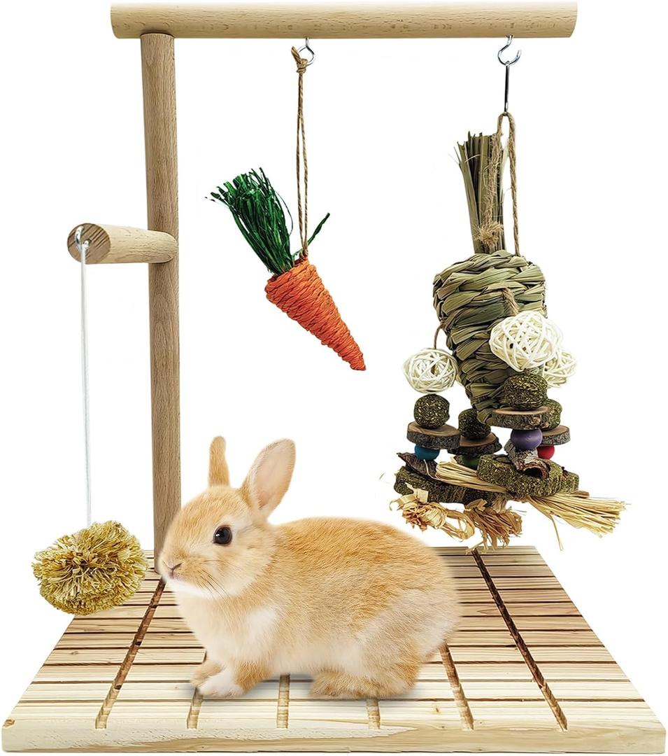 Hamiledyi Rabbit Wood Scratching Board Feet Pad Platform Bunny Claws Teeth Chew Toys Natural Fruit Wood Rabbit Toys Grass Timothy Ball for Guinea Pigs Chinchilla Hamsters Other Rodent Pets Hamiledyi Rabbit Wood Scratching Board Feet Pad Platform Bunny Claws Teeth Chew Toys Natural Fruit Wood Rabbit Toys Grass Timothy Ball for Guinea Pigs Chinchilla Hamsters Other Rodent Pets