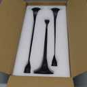 Vintage Cast Iron Black Taper Candle Holders Set of 3 Antique Decorative Candlestick Holder for Wedding Dining Table Party Rustic Home Decor, Black