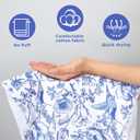 2 Pcs Chinoiserie Floral Bid Kitchen Towels, Blue White Flowers Bird Decorative Dish Towels, Absorbent Microfiber, 18 x 28 Inch, Farmhouse Style